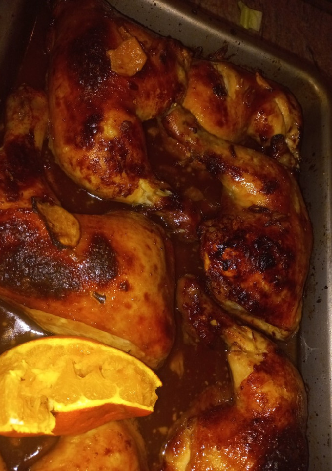 Una foto de Contramuslos de pollo en soja