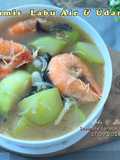 Tumis Labu Air & Udang Bersama Black Fungus