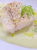 Branzino con crema di finocchio
