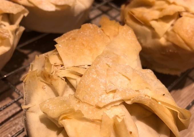 Filo pastry mince pies