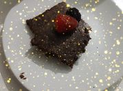 Una foto de brownie fitness saludable