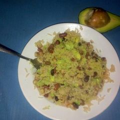 A picture of Githeri and Avocado.