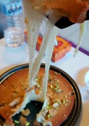 صورة لوصفة كنافة السميد بالجبنة