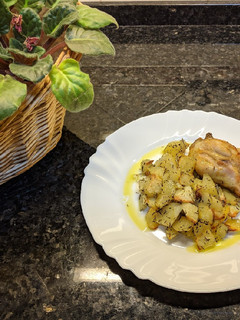 Foto de Caril de Frango com batatas no forno