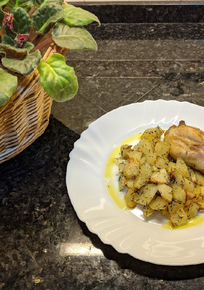 Foto de Caril de Frango com batatas no forno