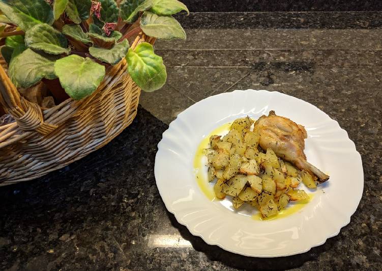 Recipe of Super Quick Homemade Frango de caril com batatas no forno