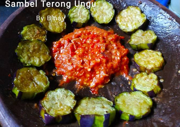 Wajib coba! Resep mudah bikin Sambel Terong Ungu  gurih