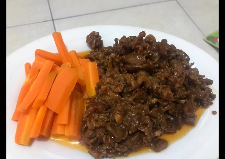 Beef teriyaki hokben homemade