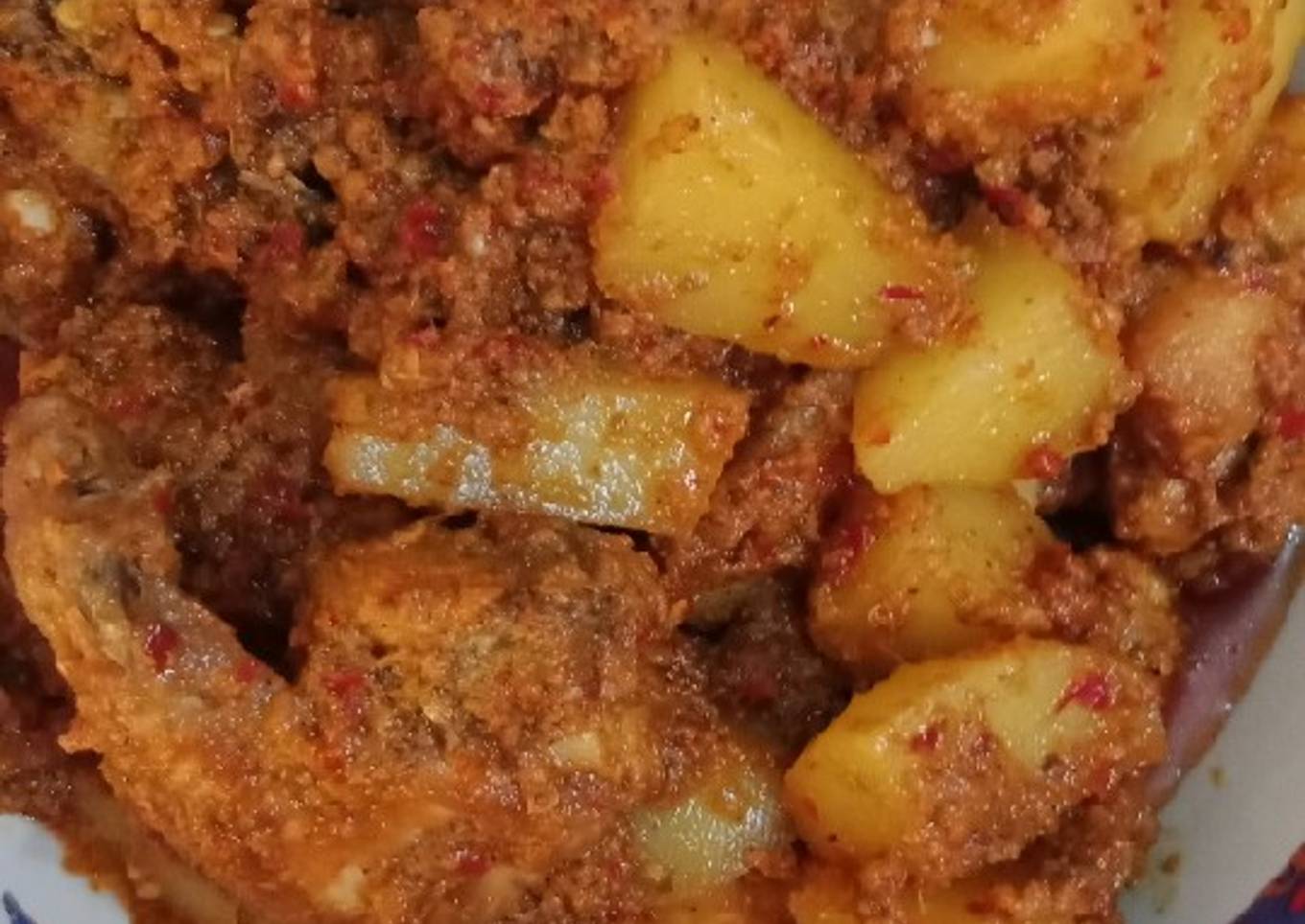 Rendang ayam enak