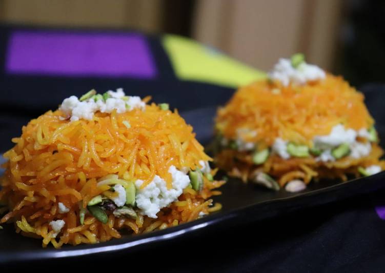 Recipe of Quick Paneer Keshriya rice