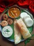 সাউথ ইন্ডিয়ান থালি (South indian thali recipe in Bengali)