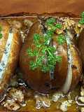 🧀🍐 Birnen mit Gorgonzola, Honig und Nüssen