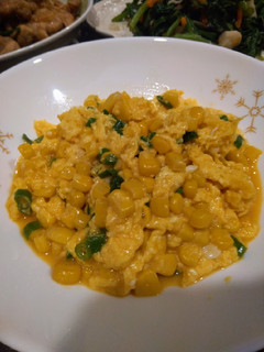 玉米蔥花蛋(低醣生酮餐)(家常菜)(簡單料理)(10分鐘快速料理)(方便素)(一鍋到底料理) 的食譜成品照片