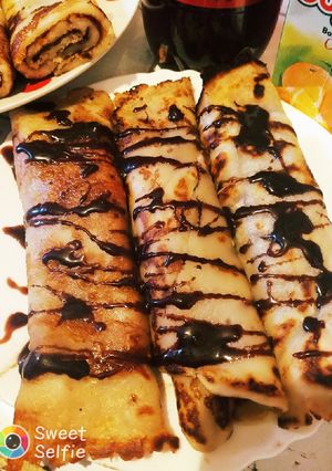 صورة لوصفة ليكراب بالشوكولا🍫 و الموز 🍌