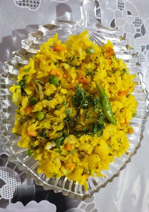 A picture of Vegetable poha.