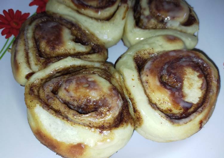 Cinnamon roll Tanpa oven/no gagal