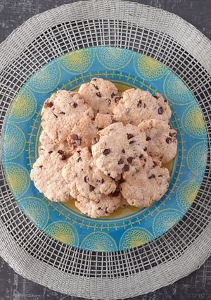 Une photo de Cookies à la Noix de Coco et Pépites de Chocolat / Healthy