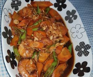 Resep mudah Tumis wortel buncis kaldu udang Gurih Mantul