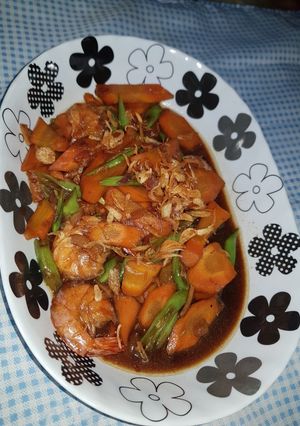 Foto resep Tumis wortel buncis kaldu udang