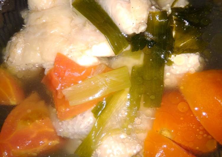 Langkah Mudah untuk Membuat Sup ayam bening untuk balita Lezat