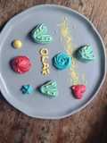 Merengues en forma de corazones