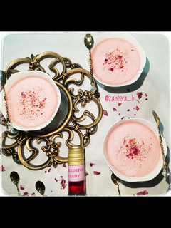 A picture of Pink cotton candy Phirni.