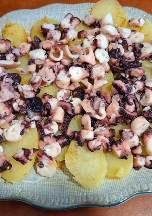 Una foto de Pulpo fresco a Feira