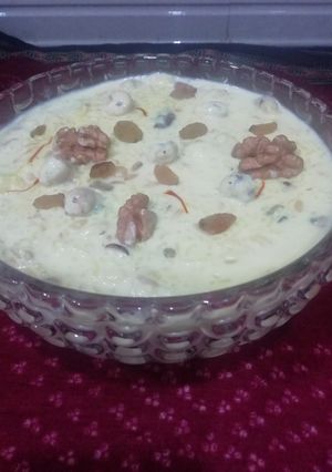 A picture of Rice Kesar Kheer.