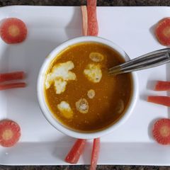 A picture of Roasted Carrot soup.