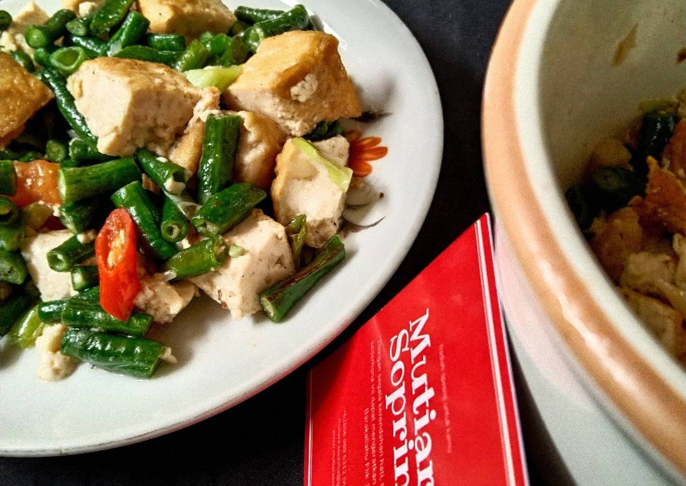 Kacang Panjang Tumis Tahu