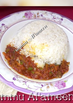 Shinkafa da vegetable soup ainihin hoton girkin