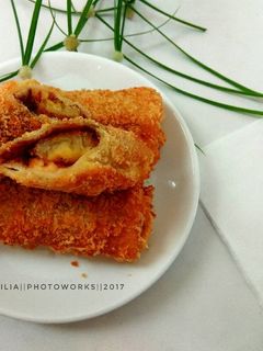 Foto resep Pisang gulung roti tawar goreng crispy🍌