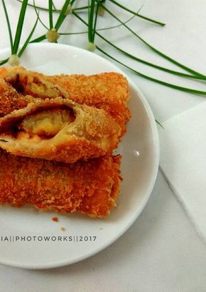 Foto resep Pisang gulung roti tawar goreng crispy🍌