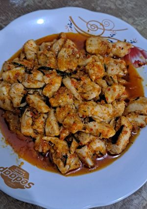 Foto resep Ayam sambal daun jeruk