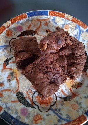 Une photo de Brownies noix banane bien moelleux