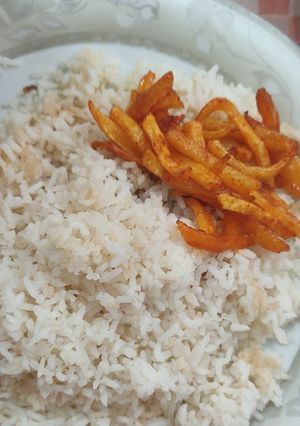 عکسی از دستور سیب زمینی ربی+پخت برنج کته