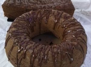 Una foto de Budín de chocolate🍫, caffe expreso y frutos secos, stevia💃