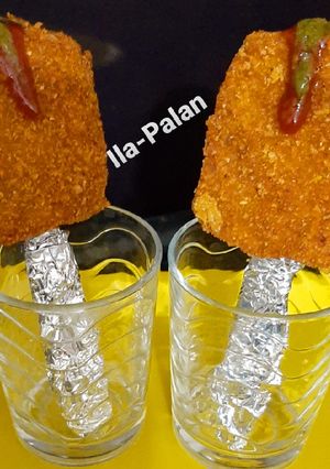 A picture of Cheesy Paneer Stuffed Dal Pakoda.