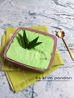 Foto resep Es krim pandan