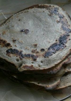 Una foto de Panqueques de banana veganos