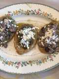 Huaraches con bistec