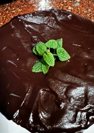 Una foto de CARROT CAKE con cobertura de chocolate sin gluten (muy fácil)
