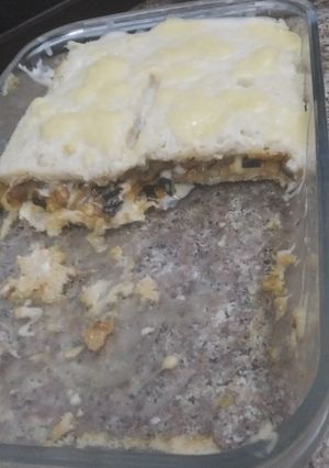 صورة لوصفة مسقعه بخبز التوست لذيذه 😋😋