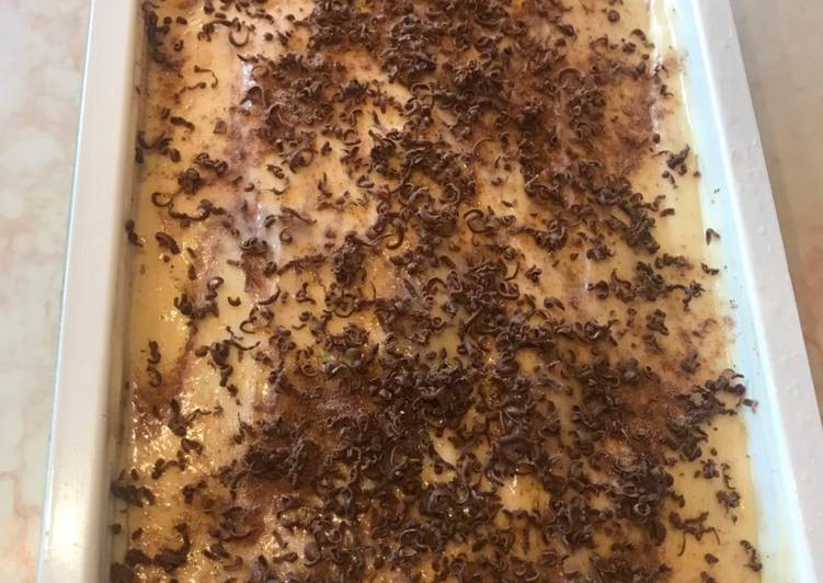 Tiramisu újragondolva, pudingos krémes süteményként 🍮🍫🥛🍋