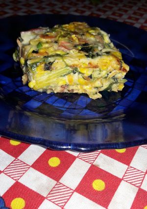 Una foto de Tortilla de verduras a mi manera
