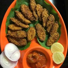 A picture of Karela fry.