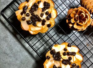 Hình của món Eatclean/ Bánh Sữa Chua, Chuối, Socola và Hạnh Nhân.