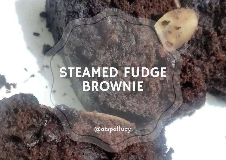 Langkah Mudah untuk Menyiapkan Steamed Fudge Brownies (Brownies Kukus takaran sendok) Anti Gagal