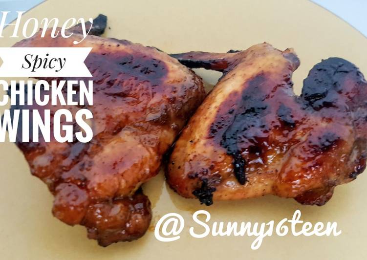 Resep Honey Spicy Chicken Wings, Endeus! 💞💖💞 yang Bikin Ngiler
