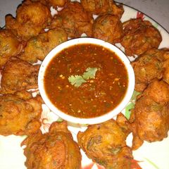 A picture of Pyaz ke pkory.